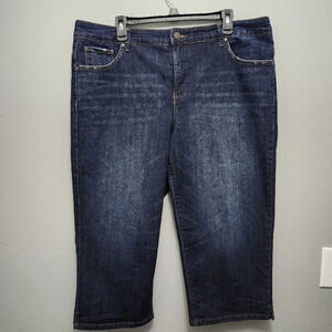 Nine West vintage women's crop jeans size 18W blue